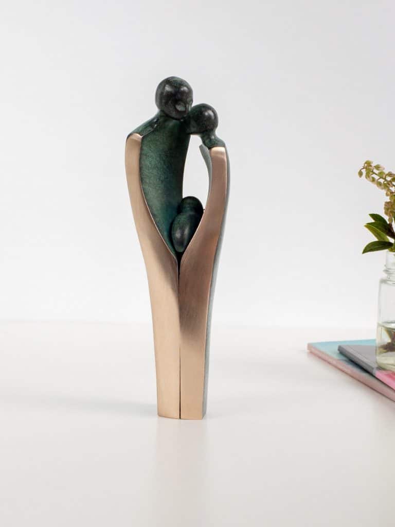 Bronzeskulptur Nyfødt Luise KöttGärtner