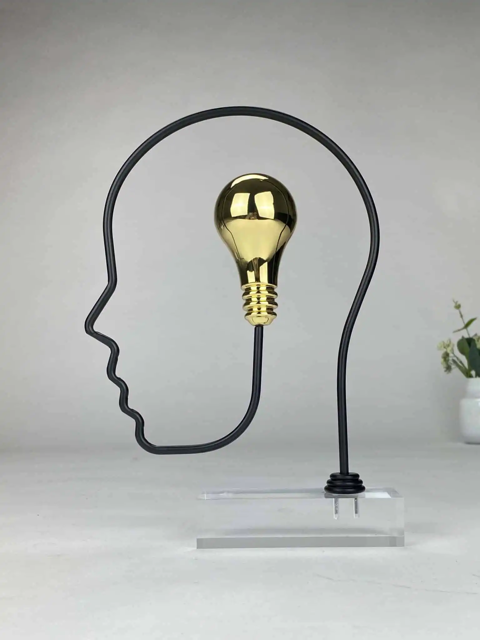 Skarp i pæren skulptur (humor og anerkendelse)