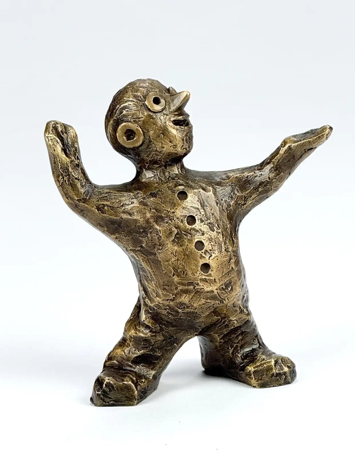 Den fremsynede - Bronzeskulptur - Perfekt gave