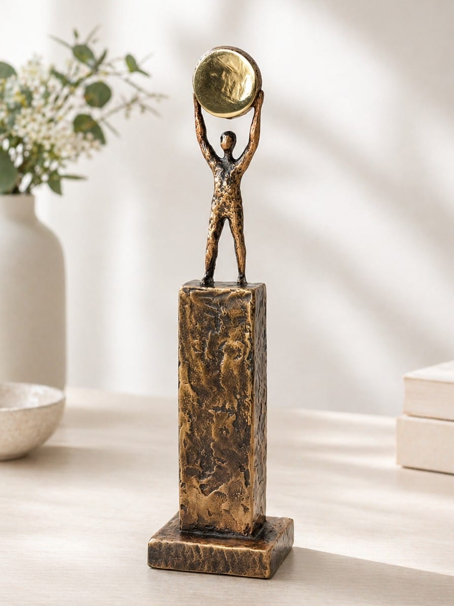 Prikken over i'et - bronzeskulptur (overblik og fuldende helheden)