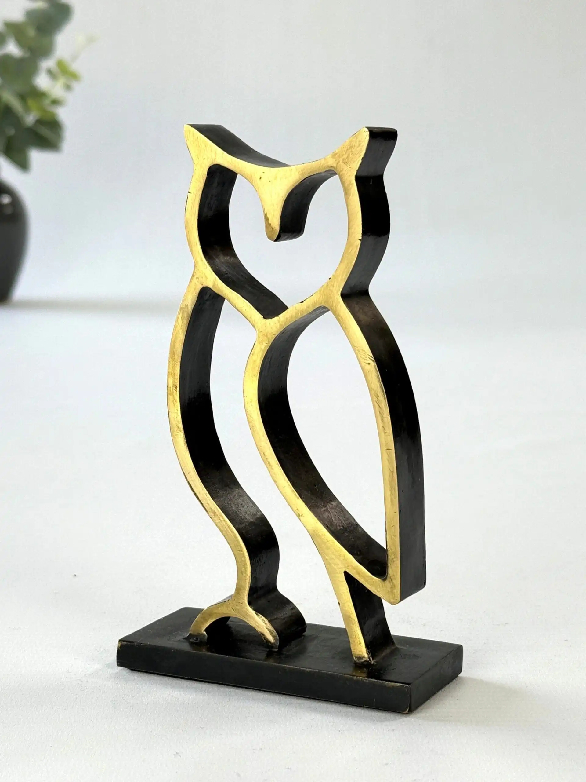 Ugle - bronzeskulptur (viden og indsigt)